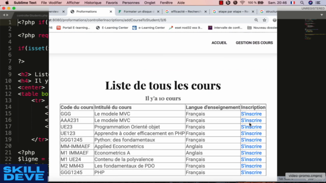 Apprendre l'architecture MVC en PHP Procédural – Screenshot 3