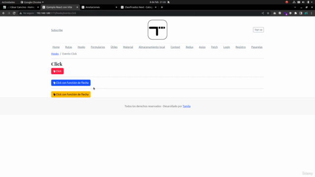 Desarrollo profesional con React (2025) – Screenshot 1