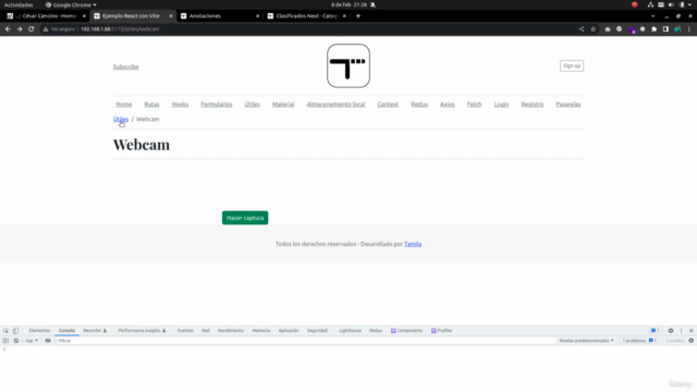 Desarrollo profesional con React (2025) – Screenshot 2