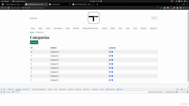 Desarrollo profesional con React (2025) – Screenshot 3