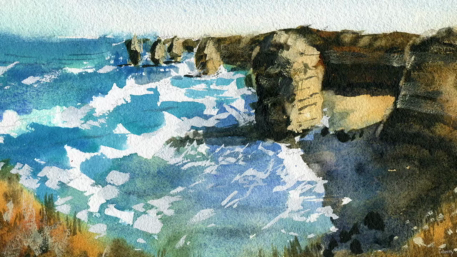 The Twelve Apostles - Australian Watercolor Landscape – Screenshot 1