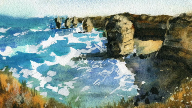 The Twelve Apostles - Australian Watercolor Landscape – Screenshot 2