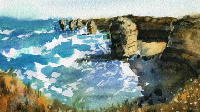 The Twelve Apostles - Australian Watercolor Landscape – Screenshot 3