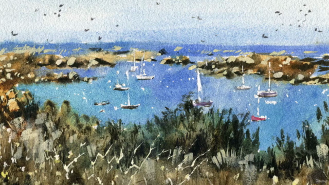 Coastal Watercolor Essentials - Normandy in Watercolor – Screenshot 1