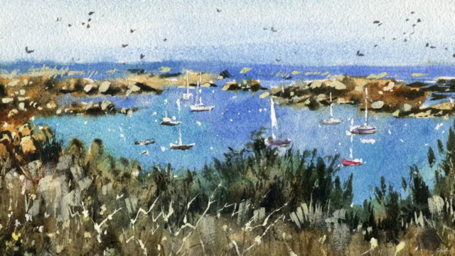 Coastal Watercolor Essentials - Normandy in Watercolor – Screenshot 2