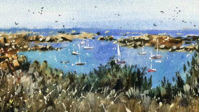 Coastal Watercolor Essentials - Normandy in Watercolor – Screenshot 3