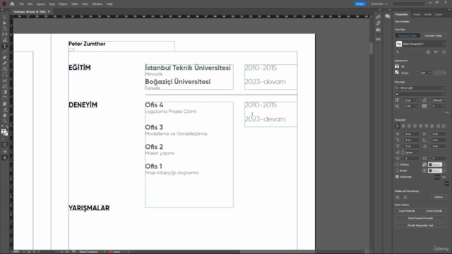 Indesign for Architects: Creating Your Portfolio – Screenshot 2