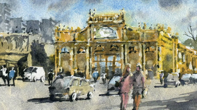 Urban Landscapes in Watercolor - Melbourne, Victoria (QVM) – Screenshot 3