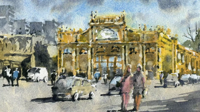 Urban Landscapes in Watercolor - Melbourne, Victoria (QVM) – Screenshot 4