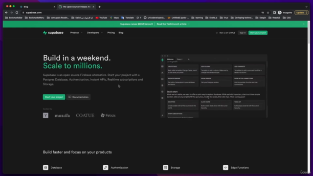ReactJS with Supabase build a full-stack website – Screenshot 3