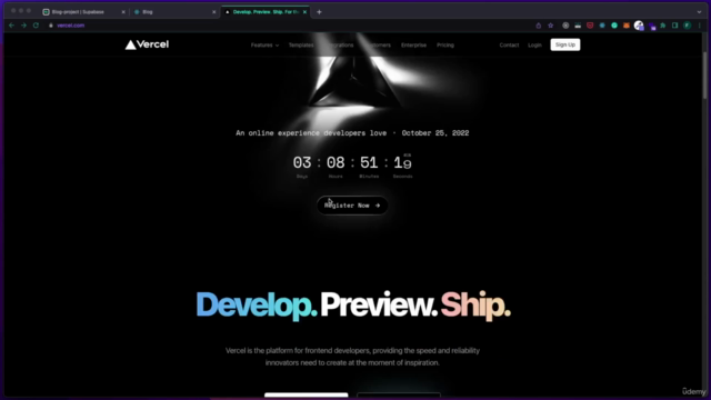 ReactJS with Supabase build a full-stack website – Screenshot 4