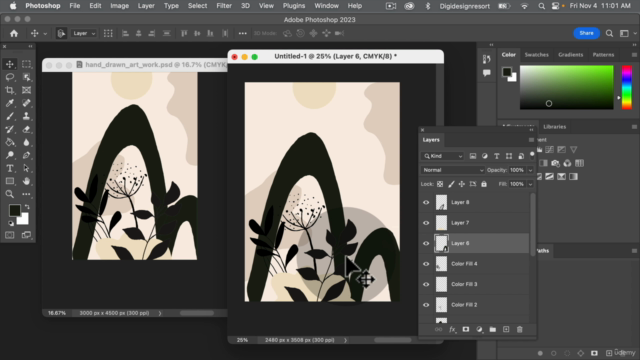 Male abstrakte Bilder in Procreate und Photoshop – Screenshot 3