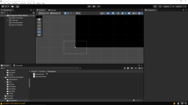Learn To Create a Complete Save System in Unity & C# - Screenshot_01