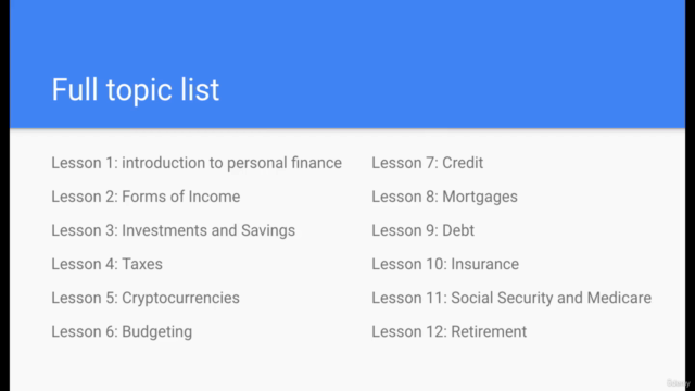 Personal Finance Literacy Course – Screenshot 4