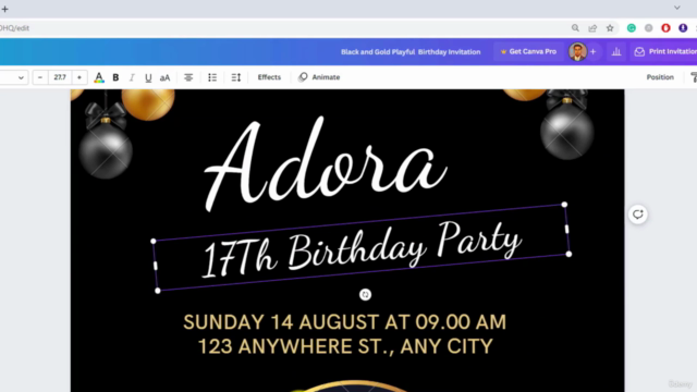 Introduction to Graphic Design Production with Canva – Screenshot 3