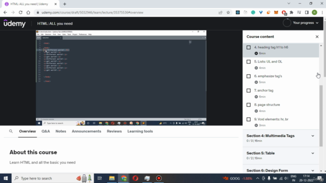 HTML: ALL You Need – Screenshot 1