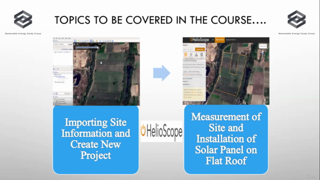 Design of Utility scale Solar Plant in PVSyst & Helioscope – Screenshot 1