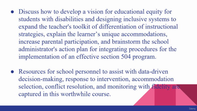 Certificate in Designing Effective Section 504 Programs – Screenshot 3
