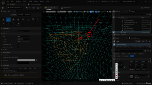 Learn Vertex Painting in Unreal Engine 5 – Screenshot 1