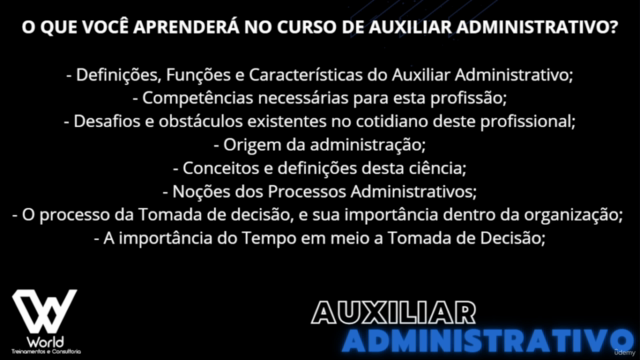 Auxiliar Administrativo – Screenshot 1