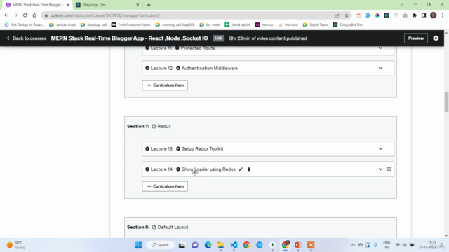 MERN Stack Real-Time Blogger App - React ,Node ,Socket IO – Screenshot 2