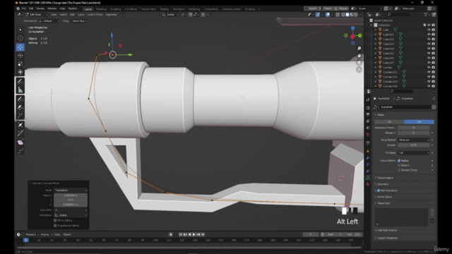 The Ultimate weapon course (Create Sniper in Blender 3.4 ) – Screenshot 2