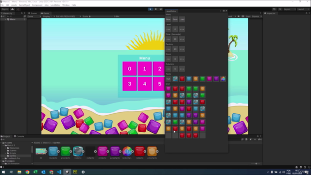 Aprenda a criar um jogo quebra-cabeça estilo Match 3 - Unity – Screenshot 3