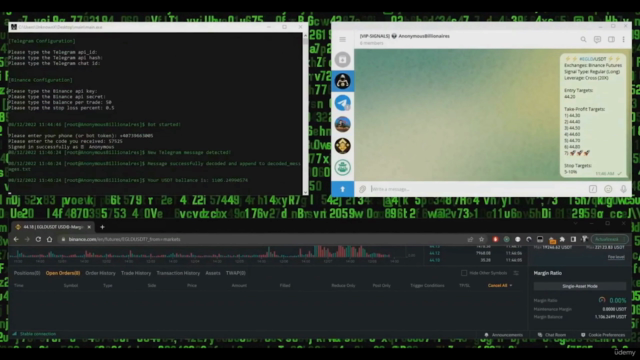 Create bot in Python for Binance Futures API & Telegram API – Screenshot 4