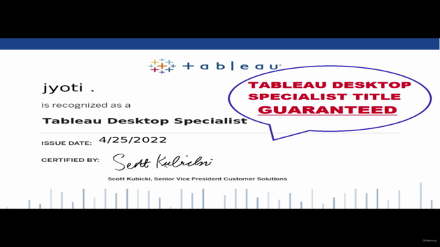 Tableau Desktop Specialist Certification Exams – Screenshot 2