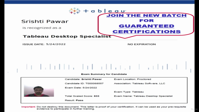 Tableau Desktop Specialist Certification Exams – Screenshot 4