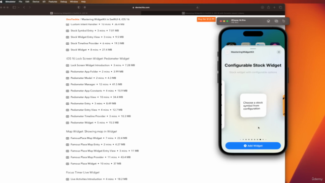 Mastering WidgetKit in SwiftUI 4, iOS 16 with Dynamic Island – Screenshot 3