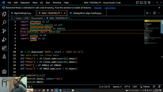 Curso de Trading Algorítmico con Python – Screenshot 2