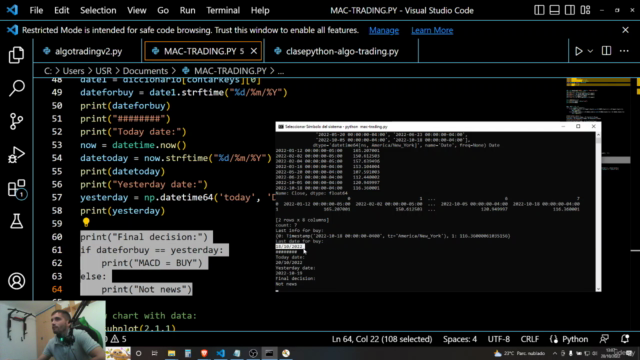 Curso de Trading Algorítmico con Python – Screenshot 4