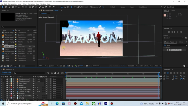 After Effects 2023 Sıfırdan İleri Seviye Full Set 35+ Proje – Screenshot 3