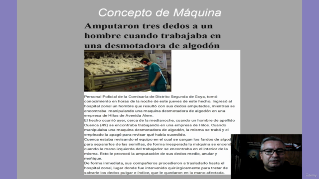 Uso seguro de máquinas y herramientas – Screenshot 1