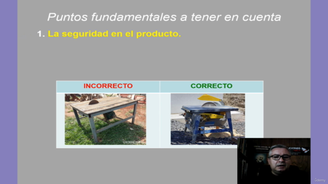 Uso seguro de máquinas y herramientas – Screenshot 3