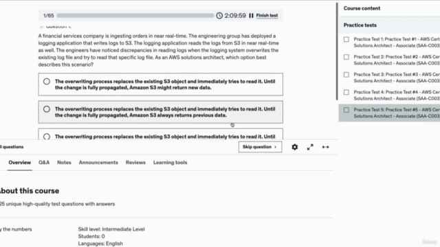 AWS Certified Solutions Architect - Associate Practice Tests – Screenshot 4