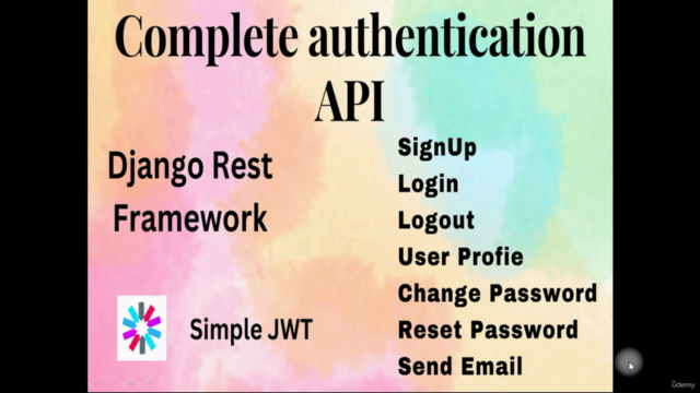 Build Complete Authentication API with DRF | Postman | JWT – Screenshot 1
