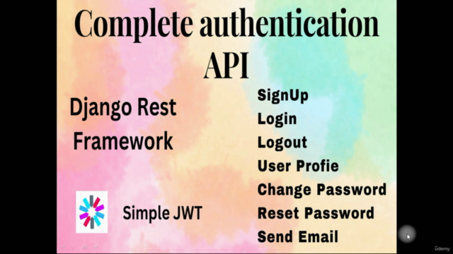 Build Complete Authentication API with DRF | Postman | JWT – Screenshot 2