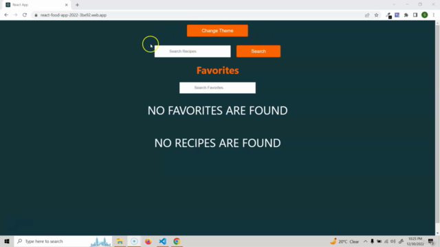 React JS Crash Course 2023 - Build A Food Managing App – Screenshot 1