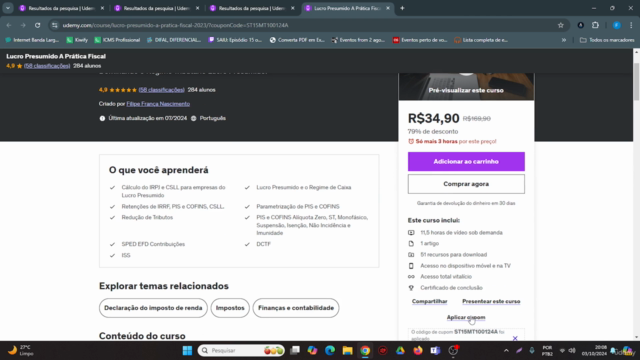 Lucro Presumido A Prática Fiscal + (Reforma Tributária) – Screenshot 1