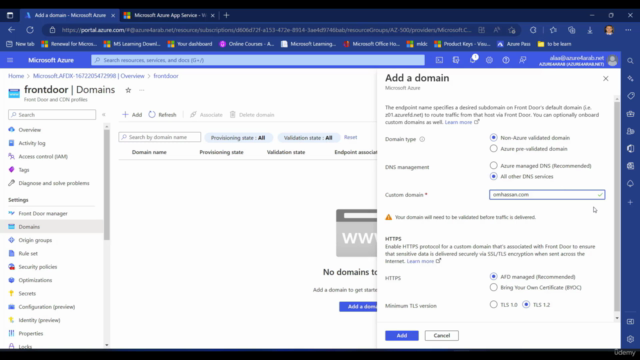 Azure Application Gateway And Front Door AZ-104 -500 -305 – Screenshot 2