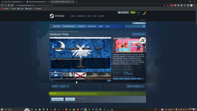Create a Quiz game with TyranoBuilder Visual Novel Studio – Screenshot 1