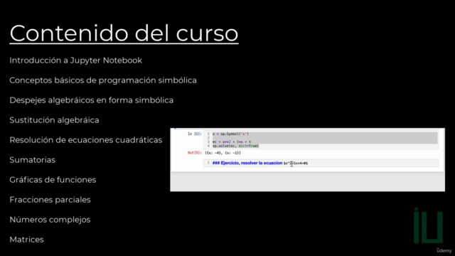 Algebra y Python, solución de ejercicios – Screenshot 3