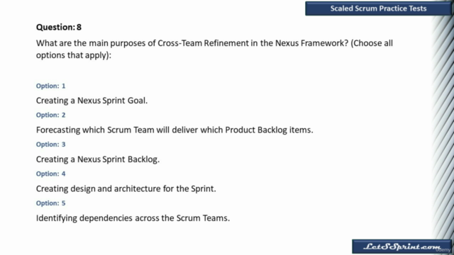 Scaled Professional Scrum ™ (SPS ™): Prep Questions on Nexus – Screenshot 2