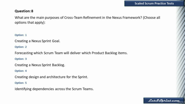 Scaled Professional Scrum ™ (SPS ™): Prep Questions on Nexus – Screenshot 3
