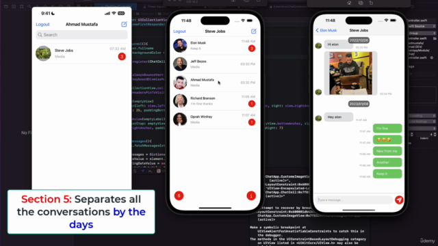 Swift & iOS | WhatsApp Chat | MVVM | Firestore socket - Screenshot_02