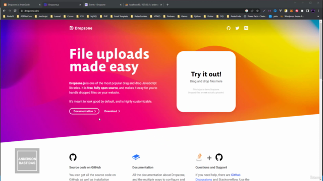 Aprender a subir archivos a un servidor con Dropzone.js – Screenshot 1