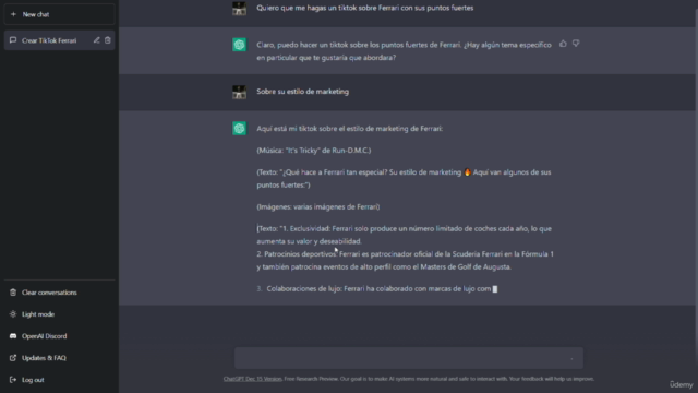 El curso ideal para crear contenido con Chat GPT – Screenshot 3