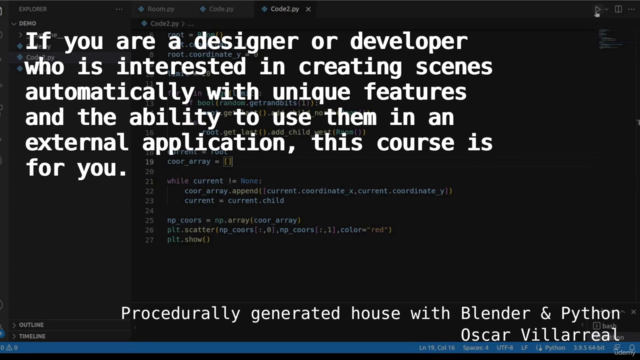 Procedurally generated house with Blender & Python – Screenshot 1